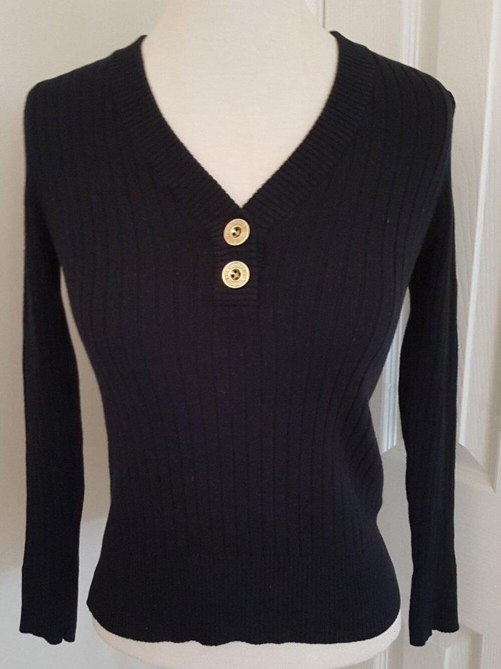 Lauren Jeans Co. Ralph Lauren Women's Black Long Sleeve Sweater Size XS